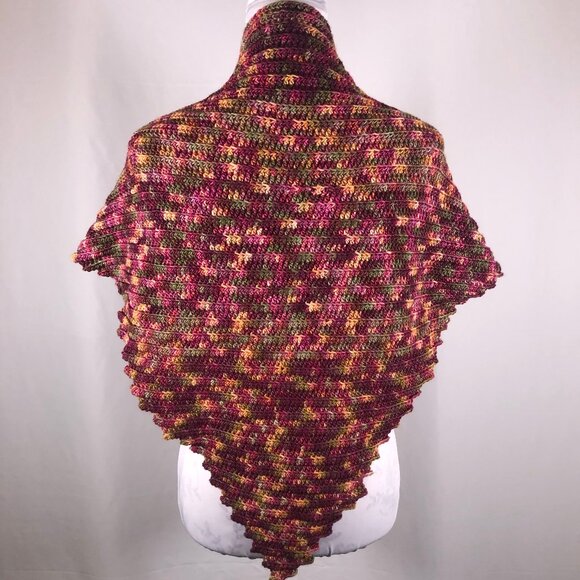 Handmade Shawlette – Manos del Uruguay Merino Silk Blend Yarn - Picture 2 of 3